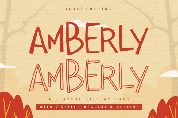Amberly: A Playful Display Font for Modern Editorial Design