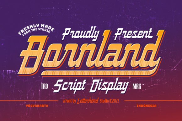Borndland Font: Sporty Urban Display Typeface for Scroll-Stopping Content