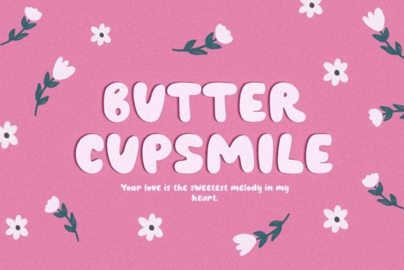 Butter Cupsmile: A Sunshine-Inspired Display Font