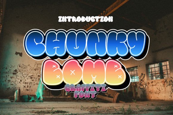 Chunky Bomb: A Playful Graffiti Display Font for Editorial Design