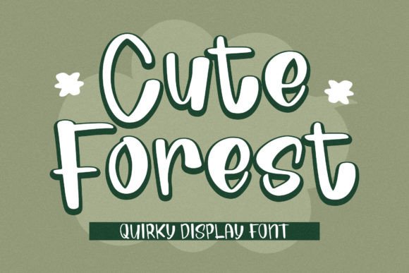 Cute Forest Font for Editorial Design and Quirky Layouts