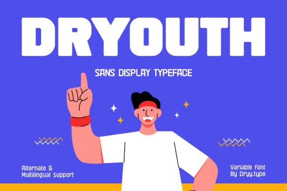 Dryouth: A Sports-Inspired Display Font for Editorial Design