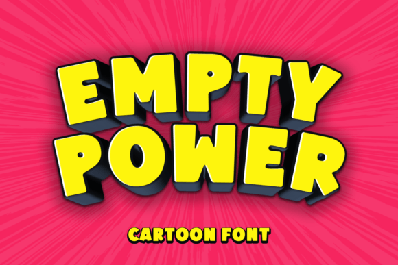 Empty Power: A Bold and Chunky Display Font