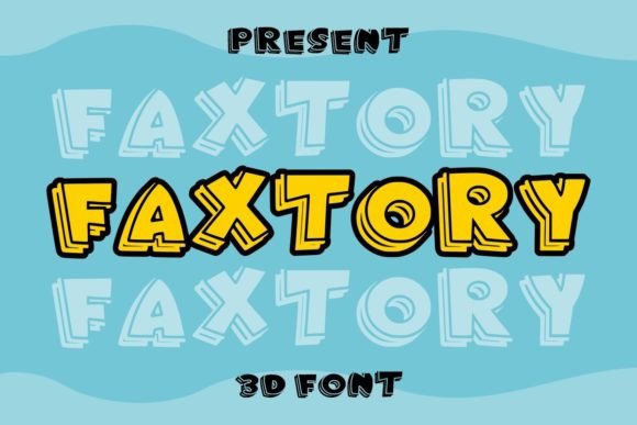 Faxtory: The Friendly Display Font for Business Branding