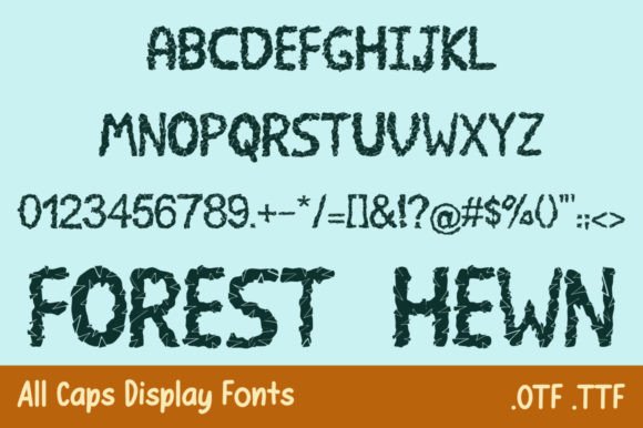 Forest Hewn: A Nature-Inspired Display Font for Designers