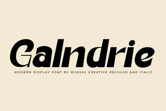 Galndrie: The Crafters Display Font
