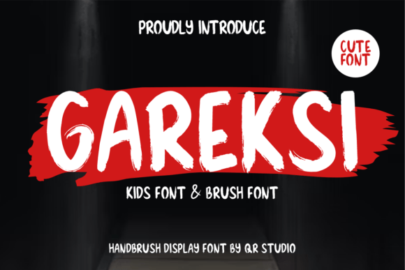 Gareksi: A Modern Brush Display Font for Editorial Energy