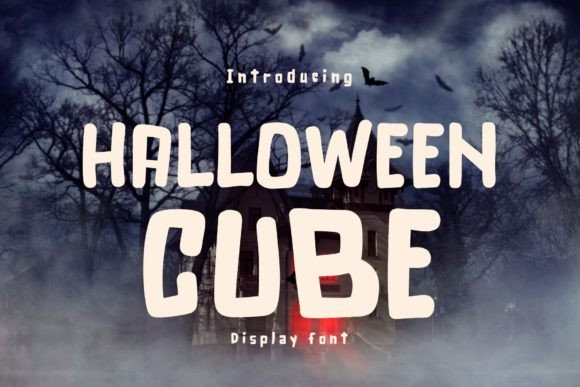 Halloween Cube: A Horror-Themed Display Font for Editorial Design