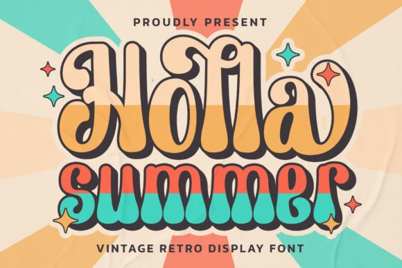 Holla Summer: A Vintage Display Font for Thoughtful Editorial Design