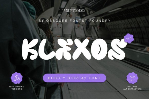 Klexos: A Playful Bubbly Font for Modern Campaigns