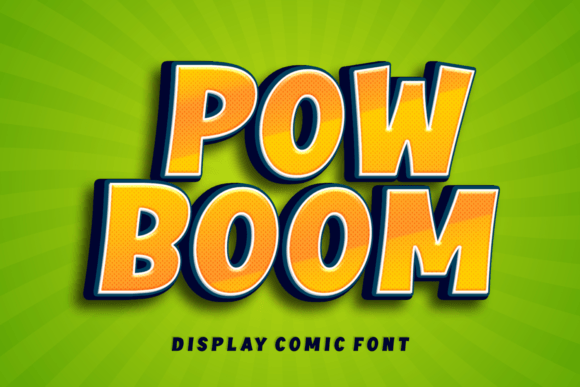 Pow Boom: A Comic-Style Display Font That Grabs Attention