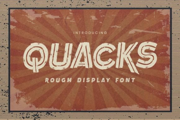 Quacks: A Distinctive Display Typeface for Digital Impact