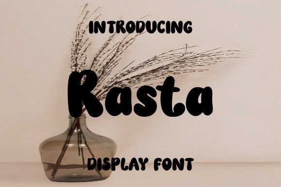 Rasta Font: A Thick Handwriting Display Typeface for Playful Branding