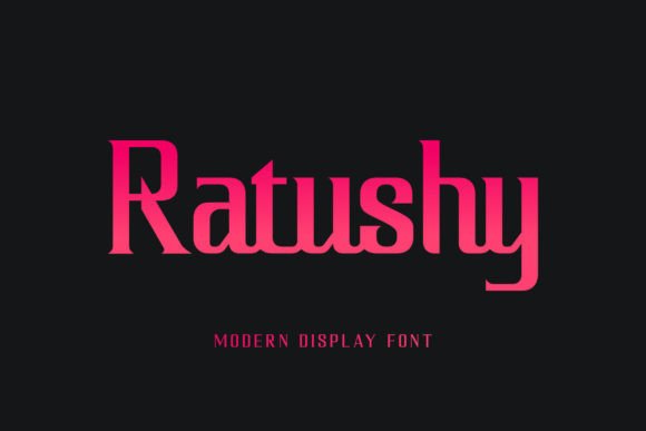 Ratushy: A Modern Serif Display Font for Web Design