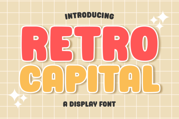 Retro Capital Font for Bold, Nostalgic Branding