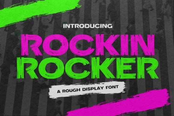 Rockin Rocker: A Bold Brush Display Font for Standout Branding