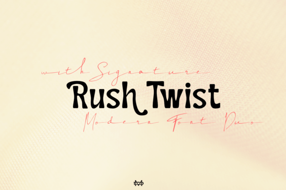 Rush Twist Font Duo for Handmade Branding and Display Fonts