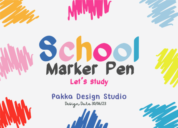 School Marker Pen Font for Bold, Playful Campaign Headlines