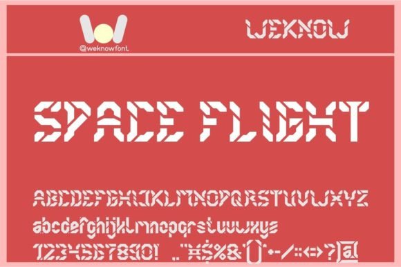 Space Flight Font for Bold, Memorable Brand Identity