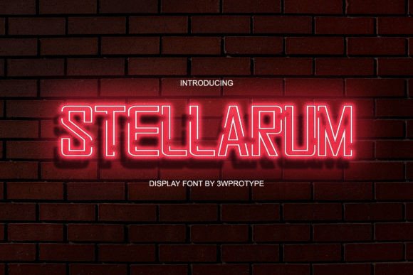 Stellarum Display Font for Handmade Branding & Craft Projects