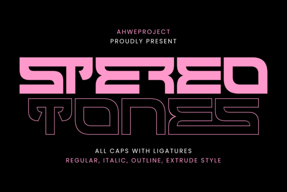 Stereotones: A Modern Display Font for Dynamic Campaigns
