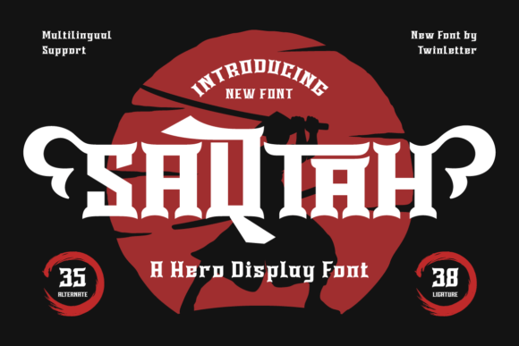 Testing the Saqtah Display Font for a Bold Web Design
