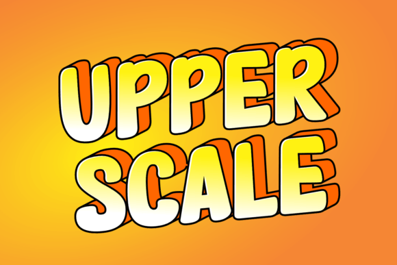 Upper Scale Display Font for Editorial Impact